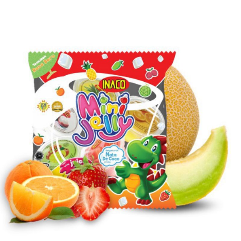 Inaco Mini Jelly Isi 5 Cups With Nata De Coco Juice Jely Jeli Puding