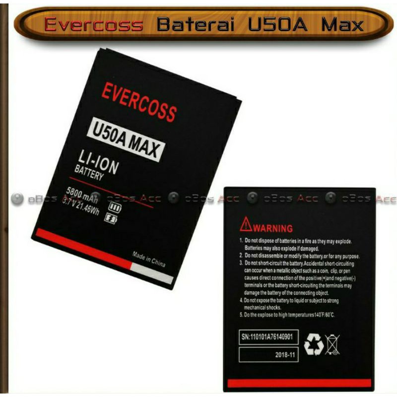 batre evercoss U50 MAX