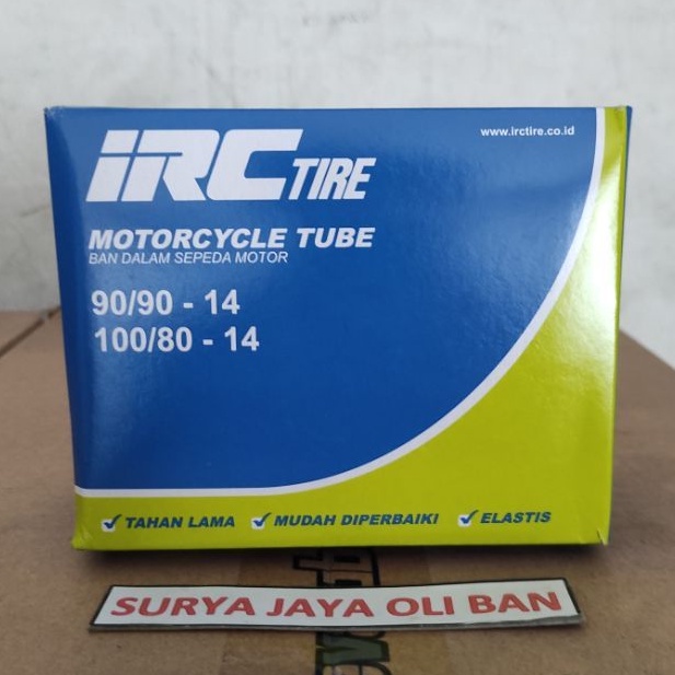 Ban Dalam Motor IRC 90/90-14 / 100/80-14 / Ban Dalam Roda Belakang Sepeda Motor Matic 100% ORIGINAL