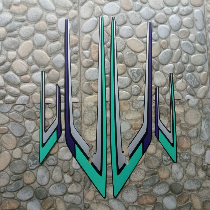 striping stiker GL100 hijau 1994