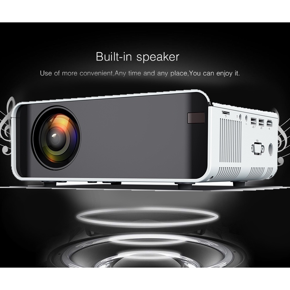 8000 Lumens 1080P WiFi 4K HD LED Mobile Phone Wireless Projector Home Theater