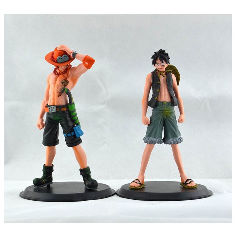 PROMO TERBARU Action figure onepiece POP Zero DXF Ace + Luffy PVC 17cm MURAH MERIAH