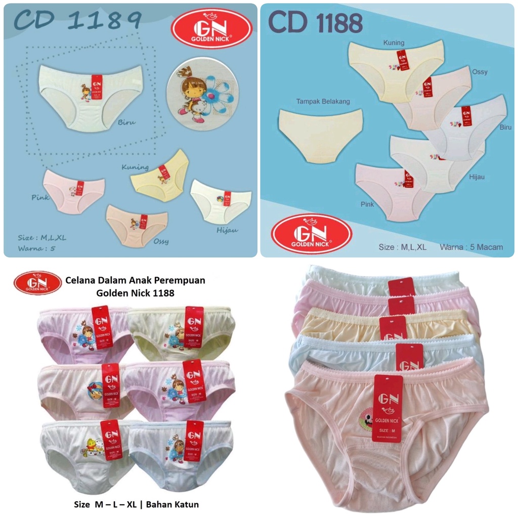 GOLDEN NICK 1188 1189 CD CELANA DALAM ANAK PEREMPUAN