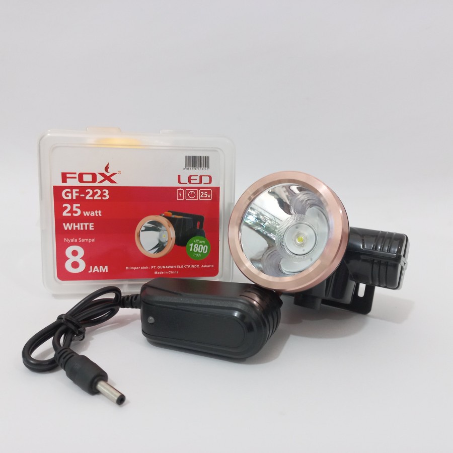 Senter Kepala/Headlamp LED FOX GF-223