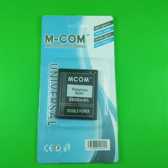 Battery Batre Baterai Double Power Mcom Polytron PL6Q5A PL-6Q5A R2457 Rocket S2