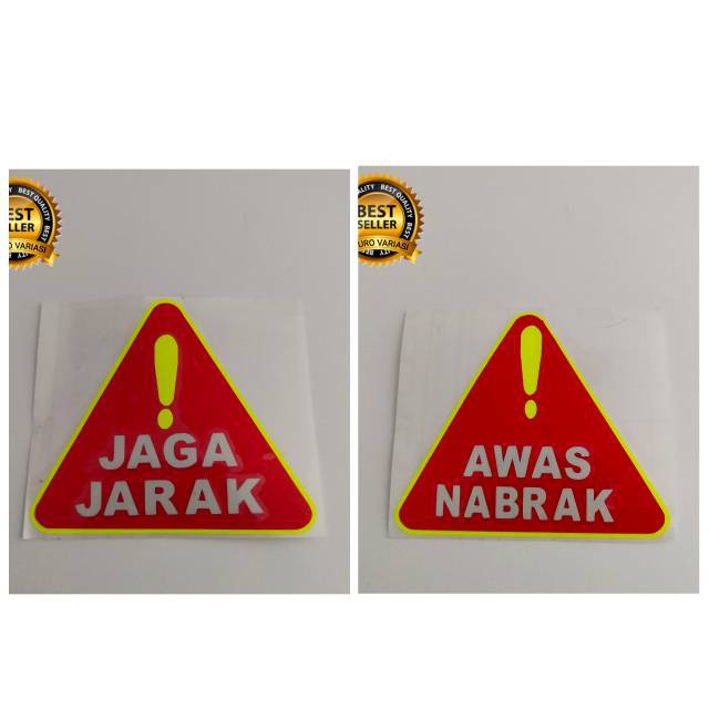 

stiker cutting awas nabrak jaga jarak kualitas ter baik termurah