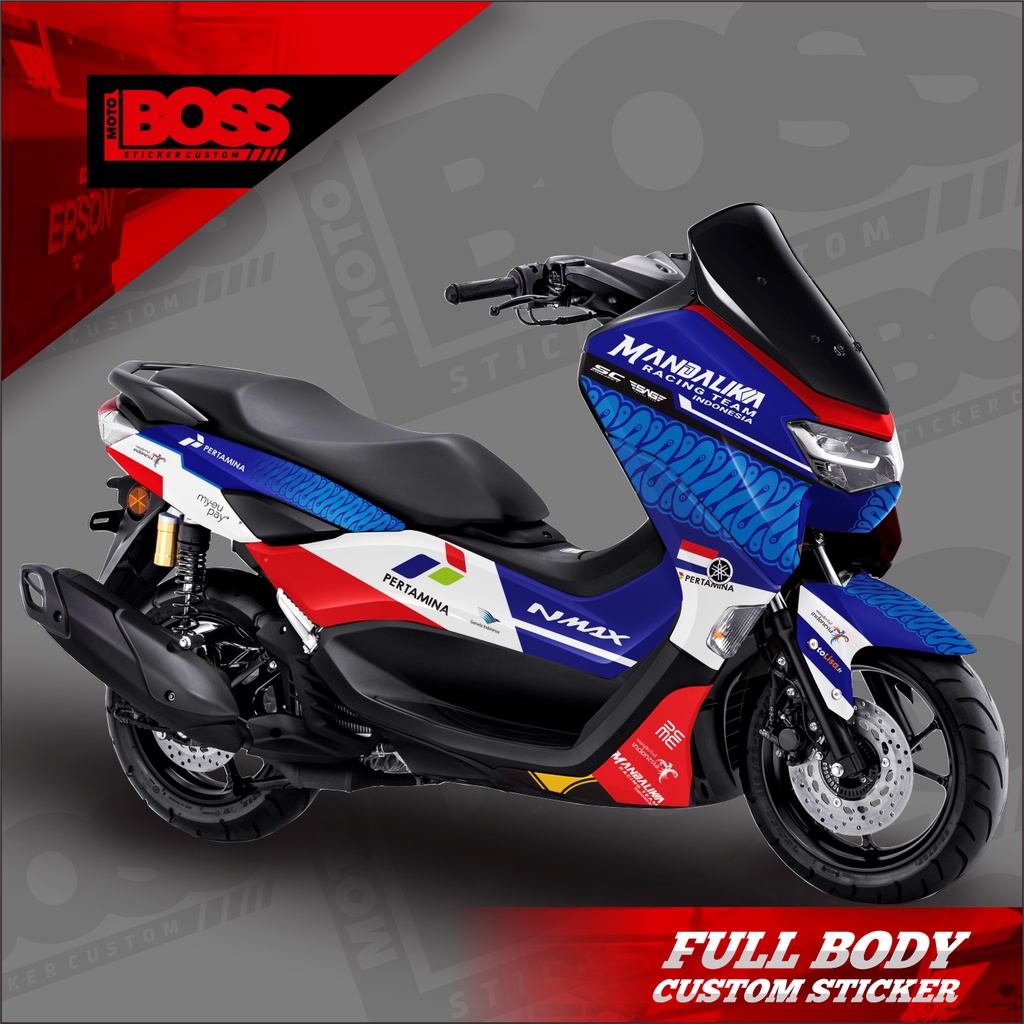 Decal Sticker Stiker Nmax 2020 2021 2022 Full Body New Nmax Motif mandalika racing team