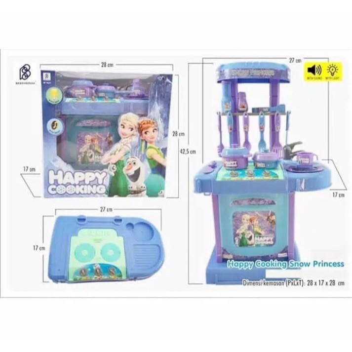 MAINAN KITCHEN SET Dapur Masak Hello Kitty / Frozen / Happy Cooking