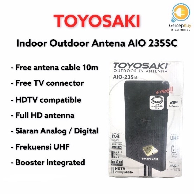 Antena TV Indoor Outdoor Digital Toyosaki AIO-235