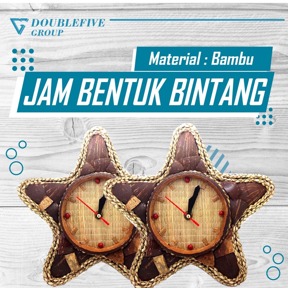 jam meja model bintang