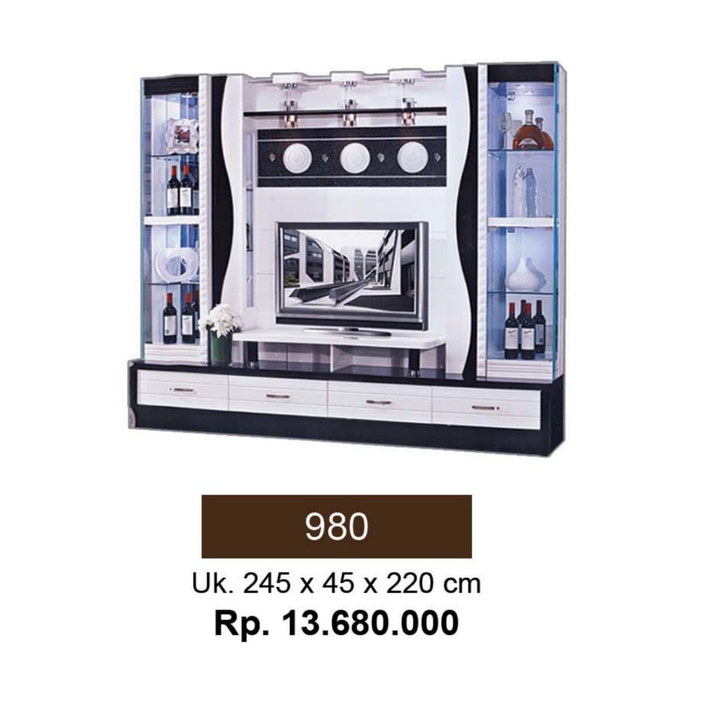Lemari Hias 980 Buffet TV Meja TV Import Jumbo 245CM