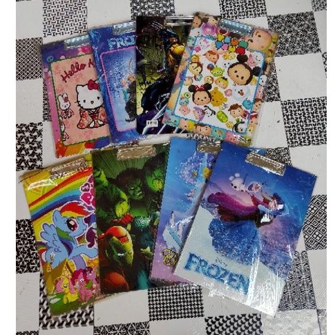 

Papan dada/papan jalan/papan ujian anak karakter ukuran folio