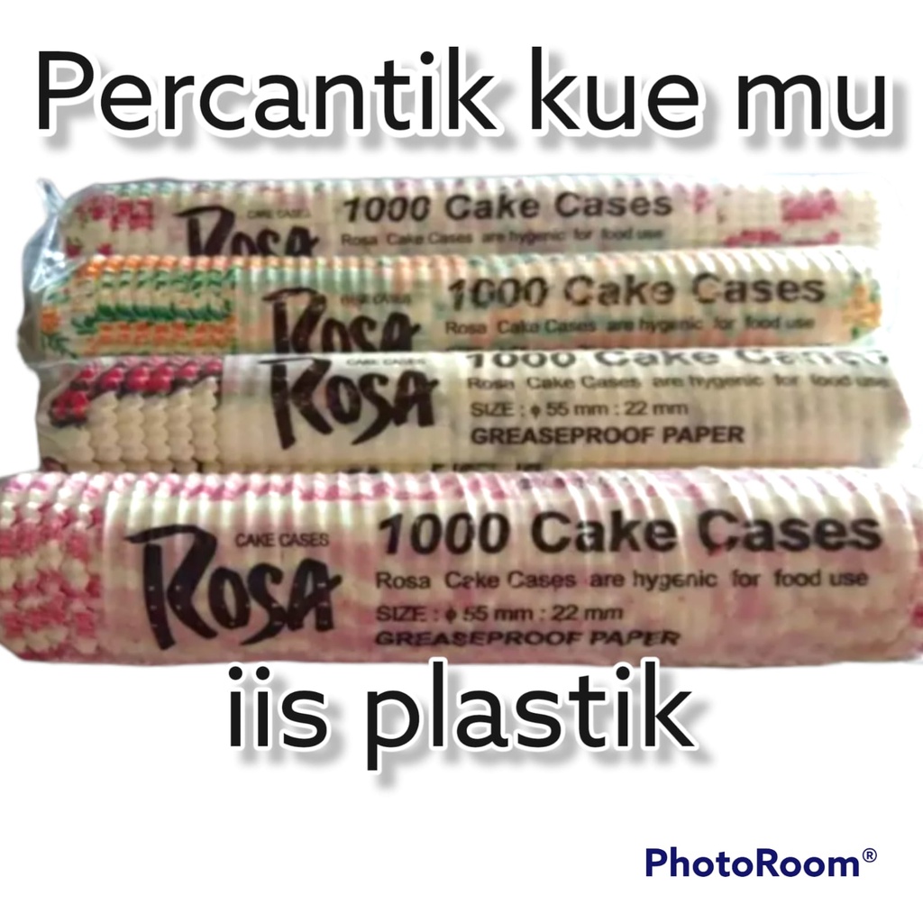 cup kertas kue / case cake warna warni / kertas kue nastar