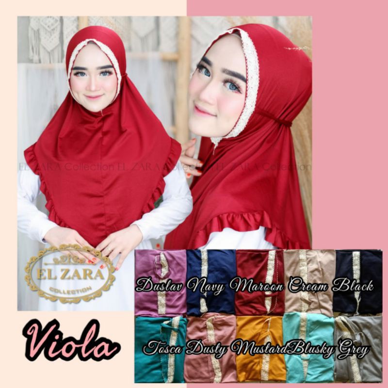 jilbab hijab instan new viola instant El zara