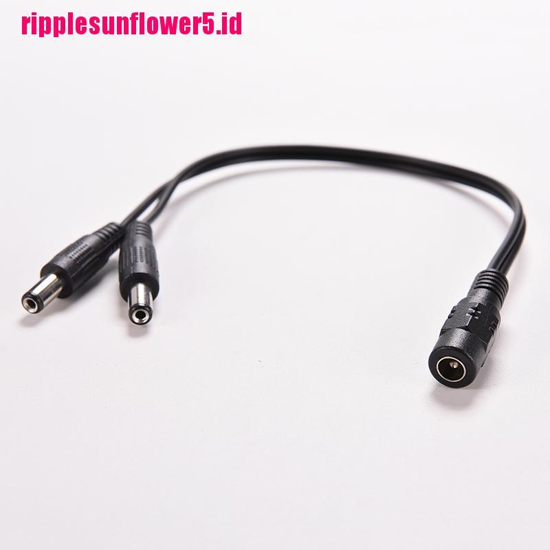 Kabel Adapter Splitter Power Dc 12V 1 Female Ke 2 Male 5.5x2.1mm Untuk CCTV