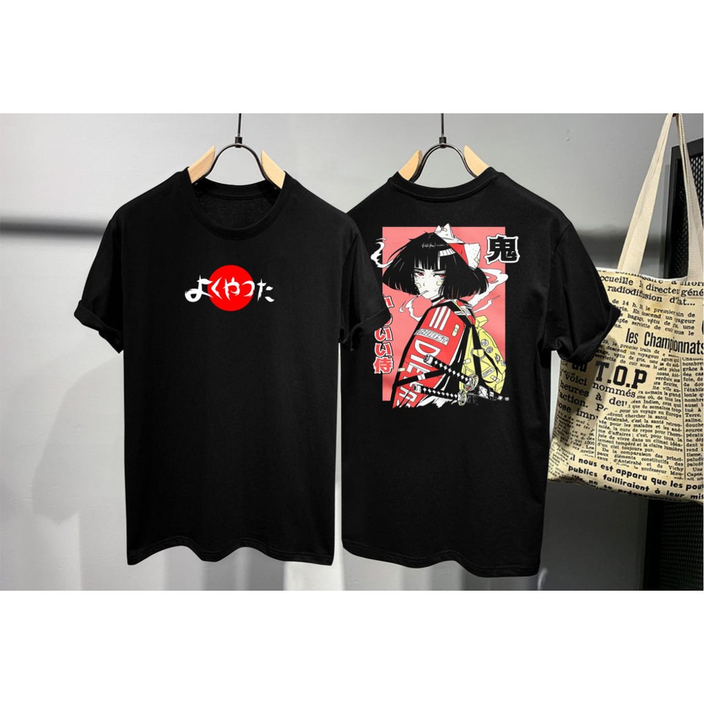 CamelShop Kaos  Distro  Samurai Red Cotton Combed 30S 