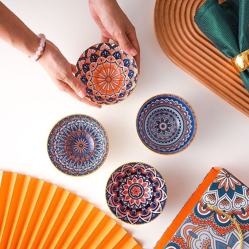 mangkok keramik design bohemian