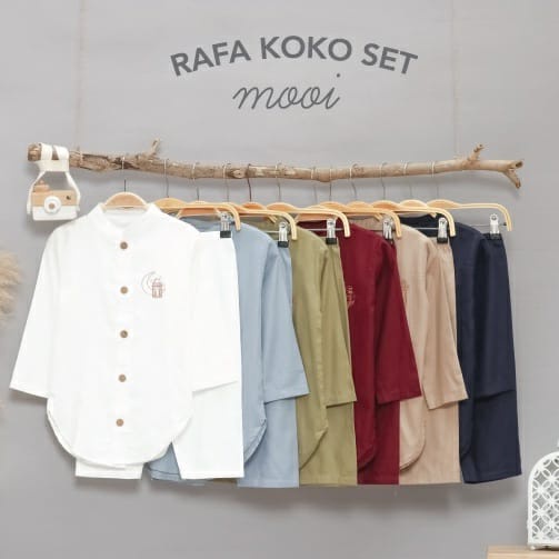 MOOI RAFA KOKO KURTA SETELAN BAJU LEBARAN ANAK MUSLIM