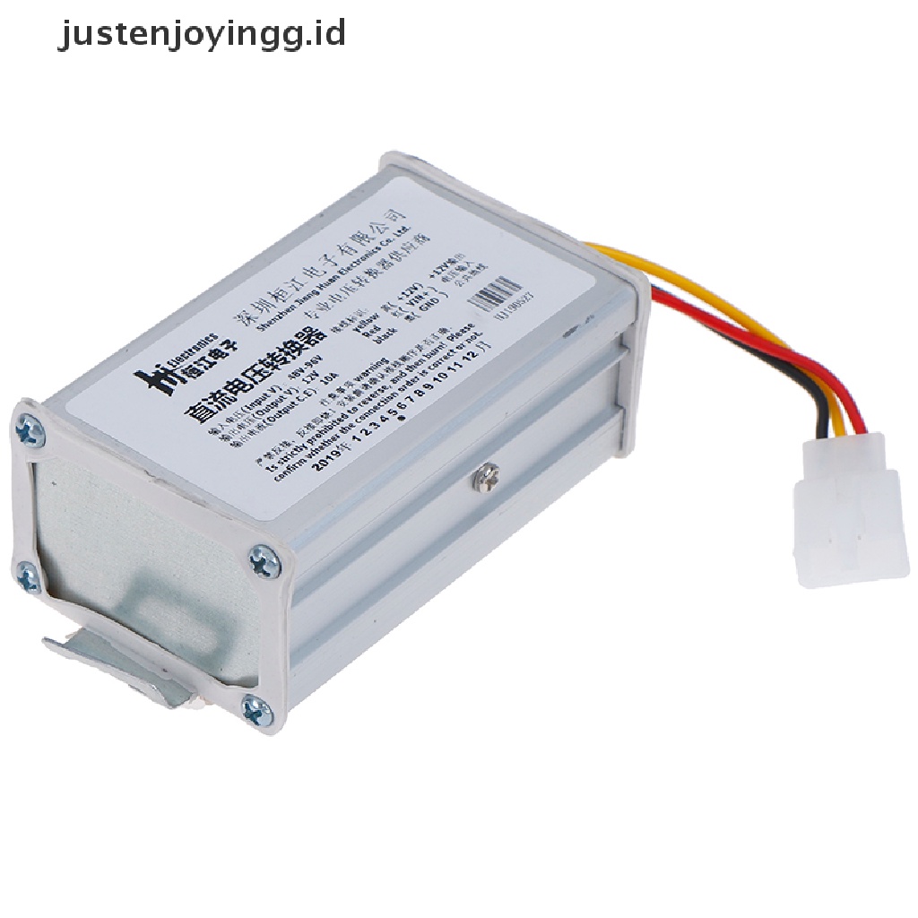 // justenjoyingg.id // DC 48V-96V To 12V-10A 120W Converter Adapter for Electric Car Battery ark ~