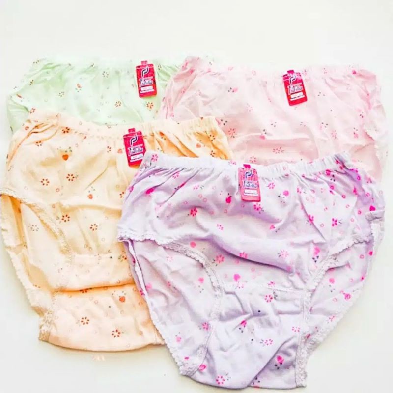 Celana Dalam Wanita Remaja Dewasa Cd Perempuan Fidilla-Nuwani Celana Dalam Renda Motif CD Motif Warn