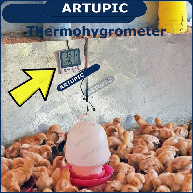 Thermohygrometer Temperatur Thermometer HTC 2 Pengukur Suhu dan Kelembapan Udara Kandang