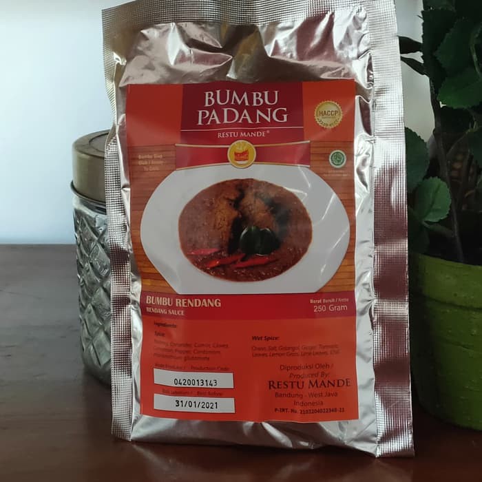 

Promo Bumbu Rendang Tanpa Cabai Restu Mande 250gram Limited