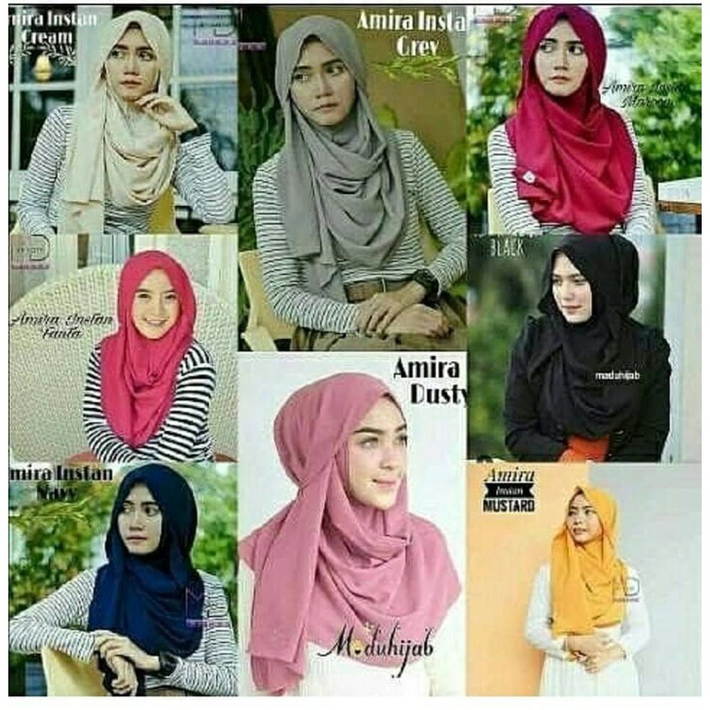 Amira Instant ✅ Hijab Jilbab Almira Kerudung Instan