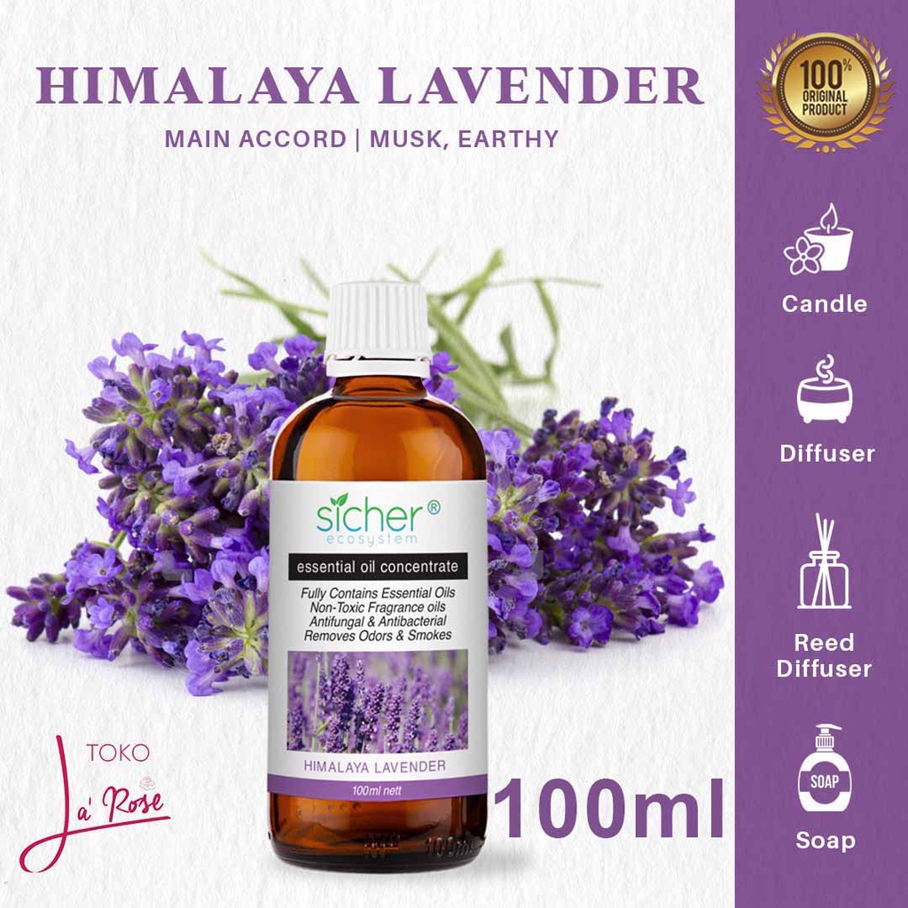 Aromaterapi Lavender Sicher Essential Oil Aromatherapy Natural 100ml