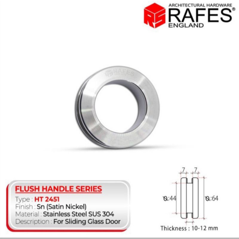 Handle tanam Rafes stainless steel HT 2451