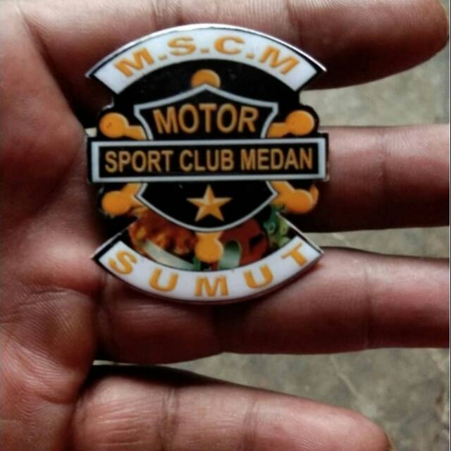 Pin Cor Produksi rumahan Motor Sport Club Medan Bikers