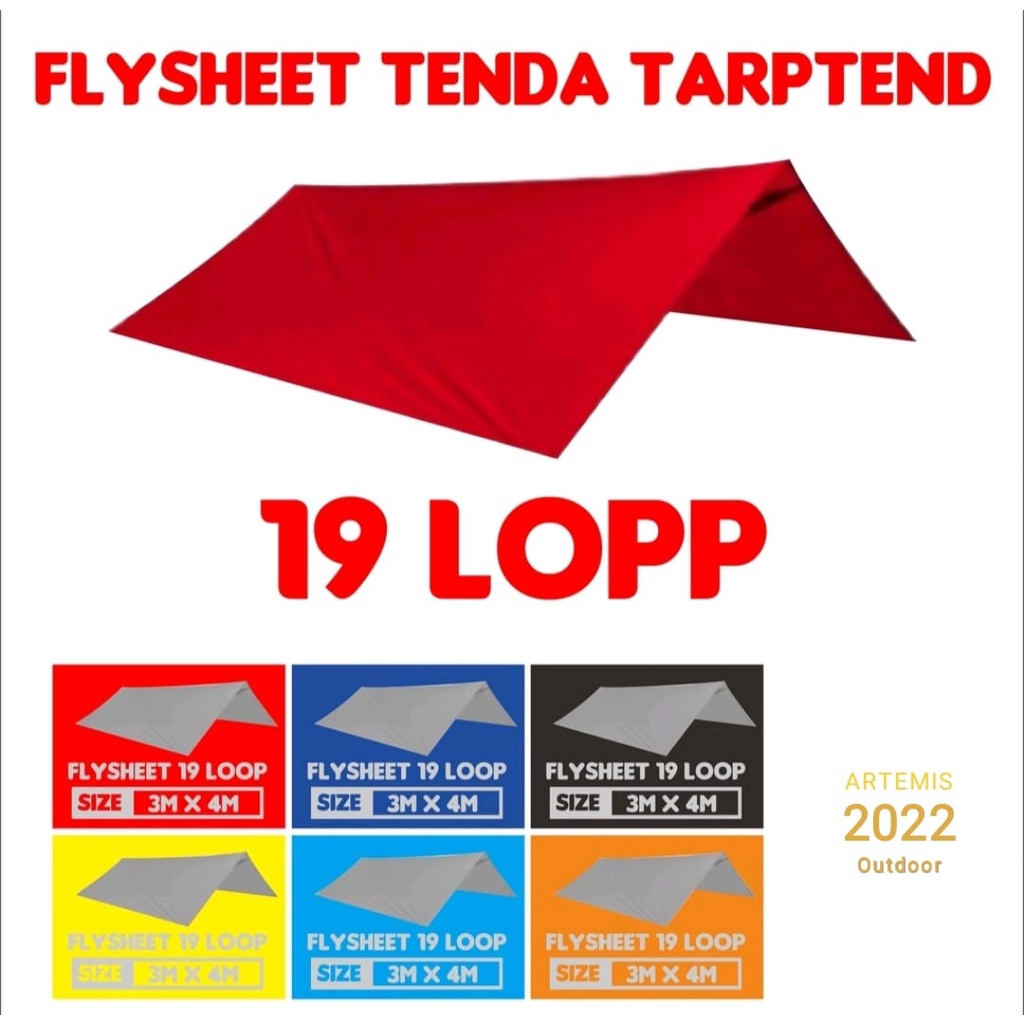 [TERMURAH] Flysheet Ultralight Tarptent Tarptent 4x3 Meter Plesit Atap Tenda