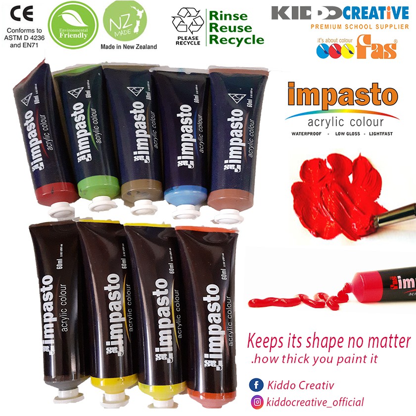 

FAS IMPASTO ACRYLIC PROFESSIONAL PAINT 60 Ml Tube