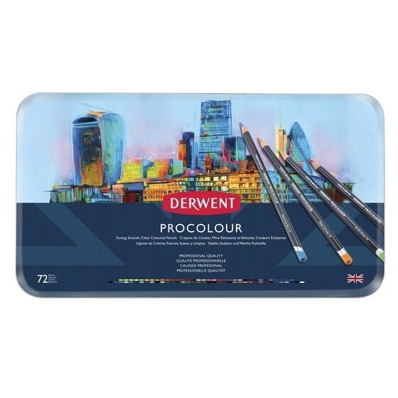 

Derwent Procolour Pencils Color Set 72 Tin