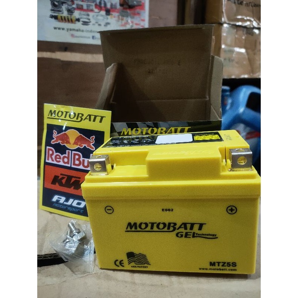 BATERAI AKI MOTOBATT MTZ5S untuk Motor KARISMA MIO SOUL XEON MIO j REVO abs VARIO OLD BEAT OLD AND F