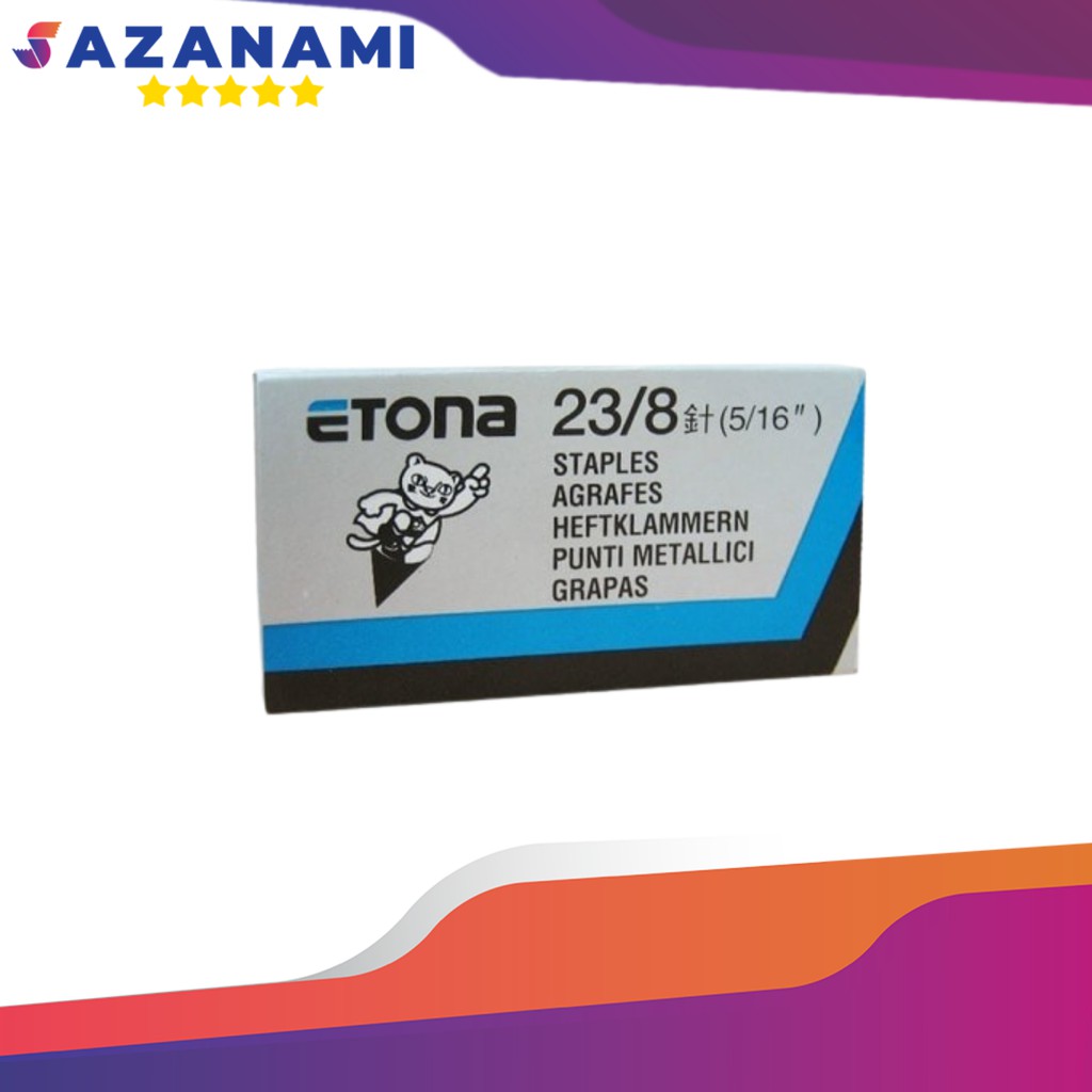 

ISI STAPLES ETONA 23/8 REFILL STAPLER (5/16) STAPLER TEMBAK STAPLE GUN