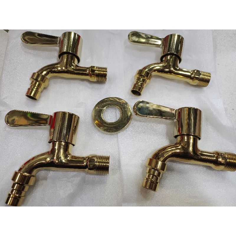 Kran Warna Emas Gold GRAVINO Faucets / Keran Taman GRAVINO Gold Internazionale Di Qualita Type 27351