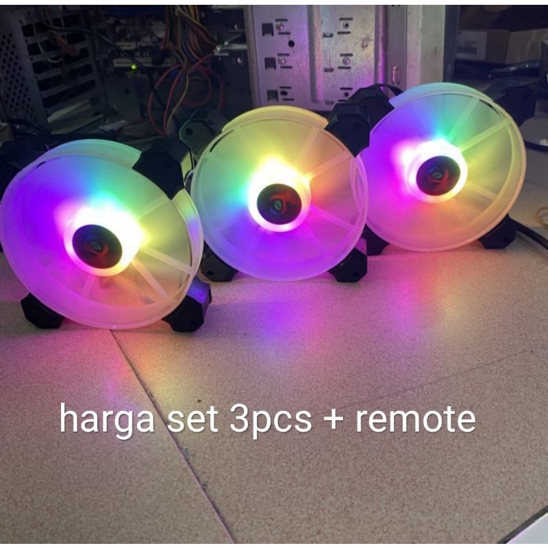 Fan Case XBT AIR XB-116R Auto RGB Fan A-RGB Kit With Remote 3 Pcs Fan