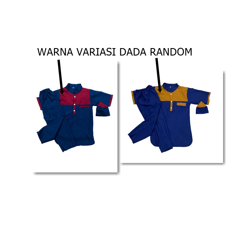 KOKO KURTA ANAK USIA 1-10 TAHUN VARIASI DADA POLOS