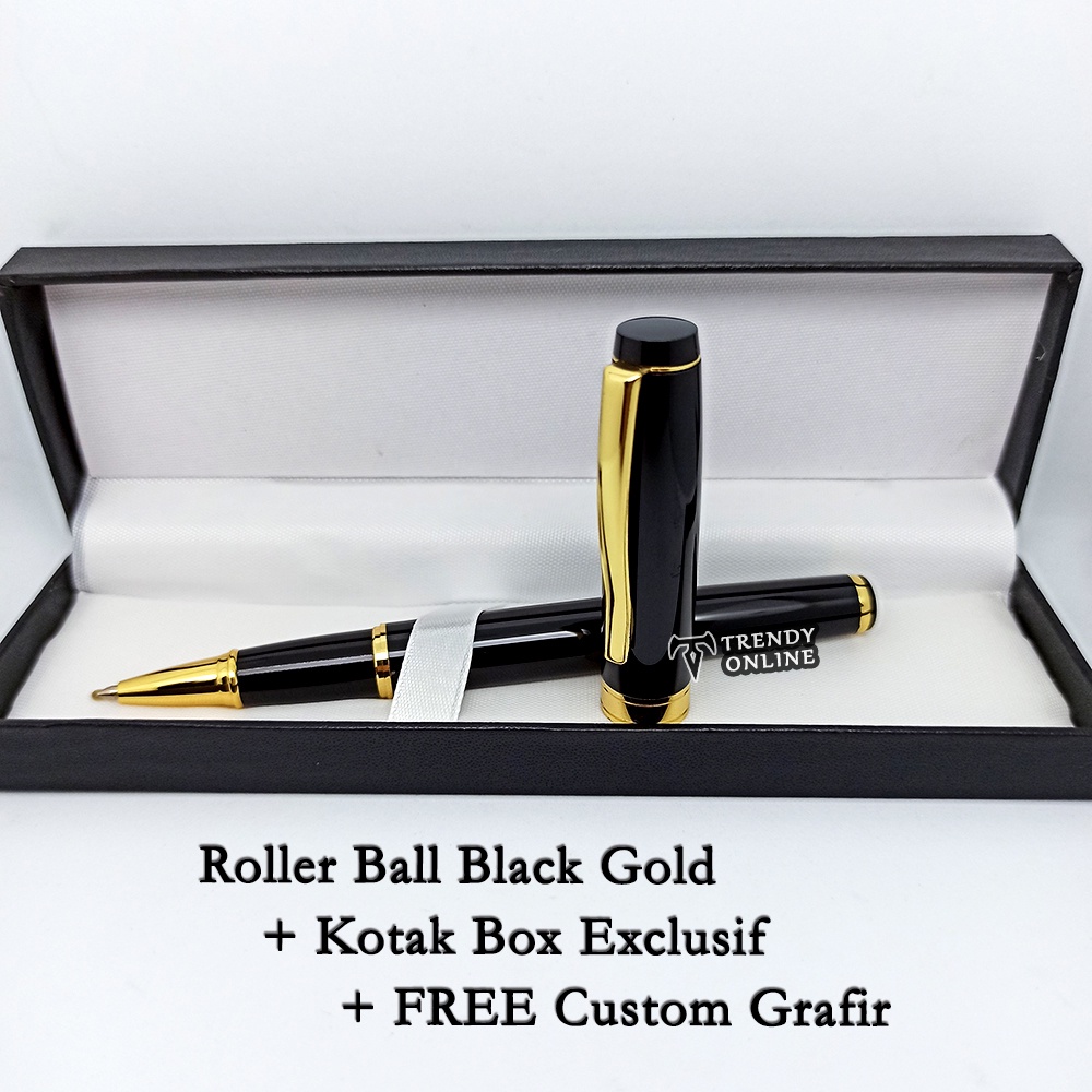 

Pulpen Roller Ball Exclusif dengan Kotak Box dan FREE GRAFIR Cetak Nama, Pulpen Exclusif, Roller ball F1, Pen Promosi / Hadiah