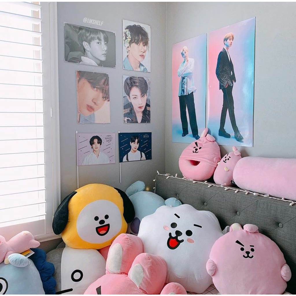 Bantal bt21 Jumbo semua karakter boneka bts chimmy chooky shooky van rj tata koya mang bantal sofa b
