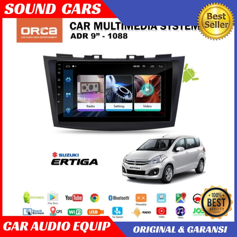 Tape ANDROID ERTIGA 2012 - 2017 Head Unit 9 inch Android Suzuki Ertiga Best Quality Garansi