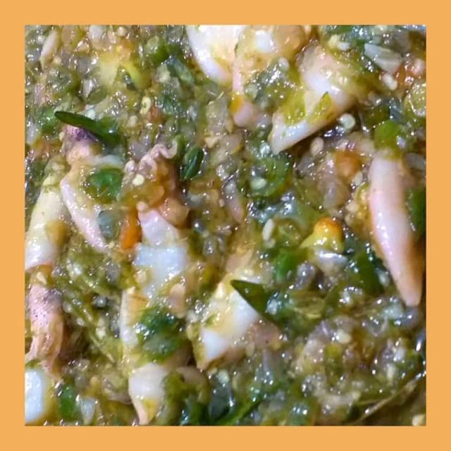 

Sambel'e Mama Ijo Baby Cumi