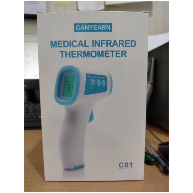 Thermometer Infared Forehed tanpa kontak non contact pengukur suhu badan