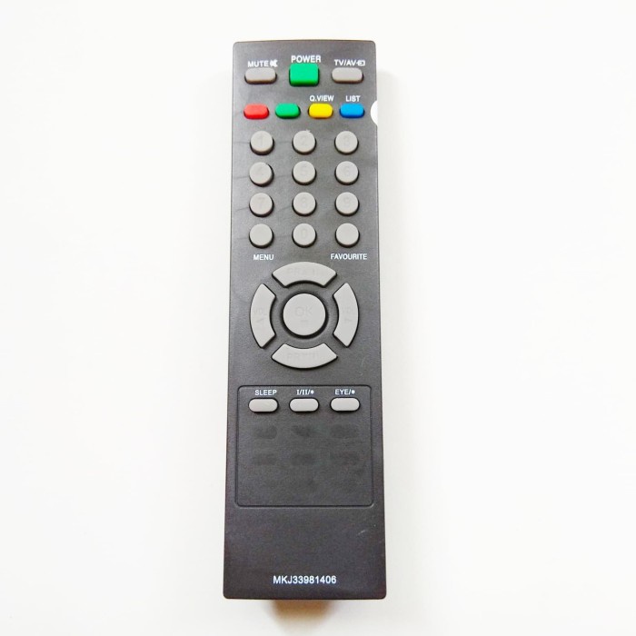 Remot Remote Tv Tabung Lg Slim/Flat Pearl Black/ Flatron Mkj33981406 #98