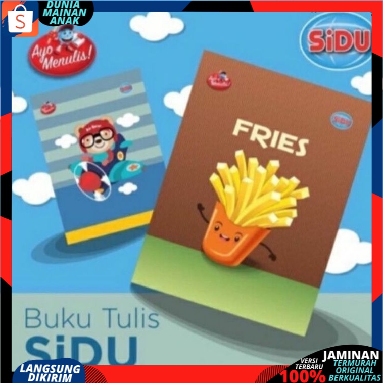 Buku tulis 38 lembar SIDU 1pcs / ukuran standard  / buku sekolah / 38lembar  Best Seller