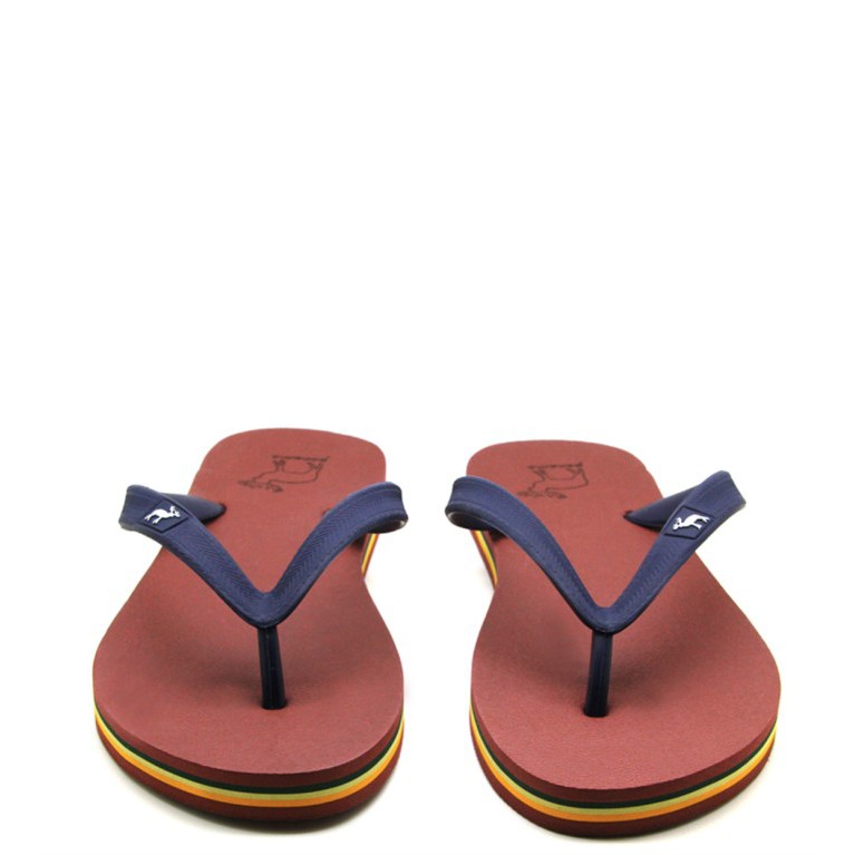 Sandal Panama Classic / Sendal Jepit Pria Merah Bata / Sandal Pantai M2