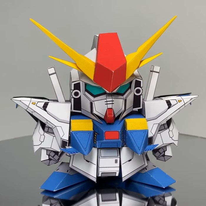Chibi SD Mini Gundam RX105 Miniature Papercraft
