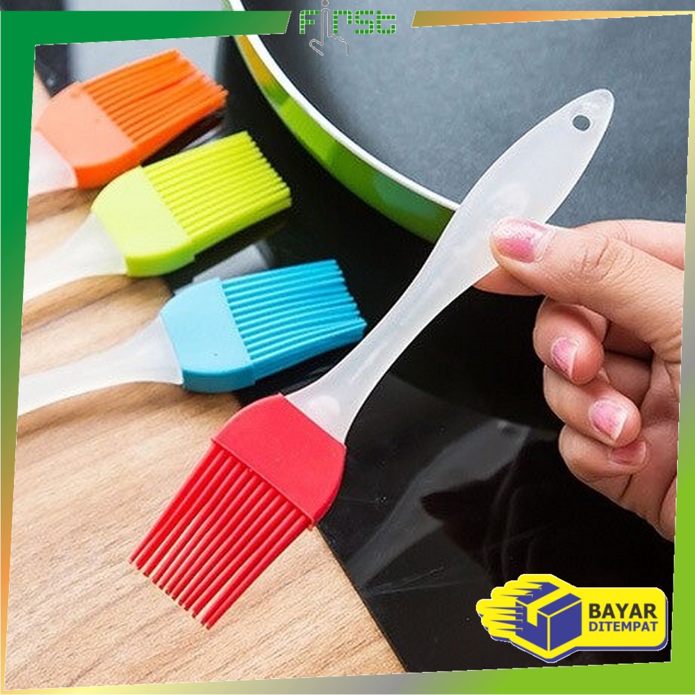 *COD*FH-C148 Kuas Mentega Silikon Kuas Oles Minyak Barbeque Anti Panas Kuas Roti Baking Brush Alat-4