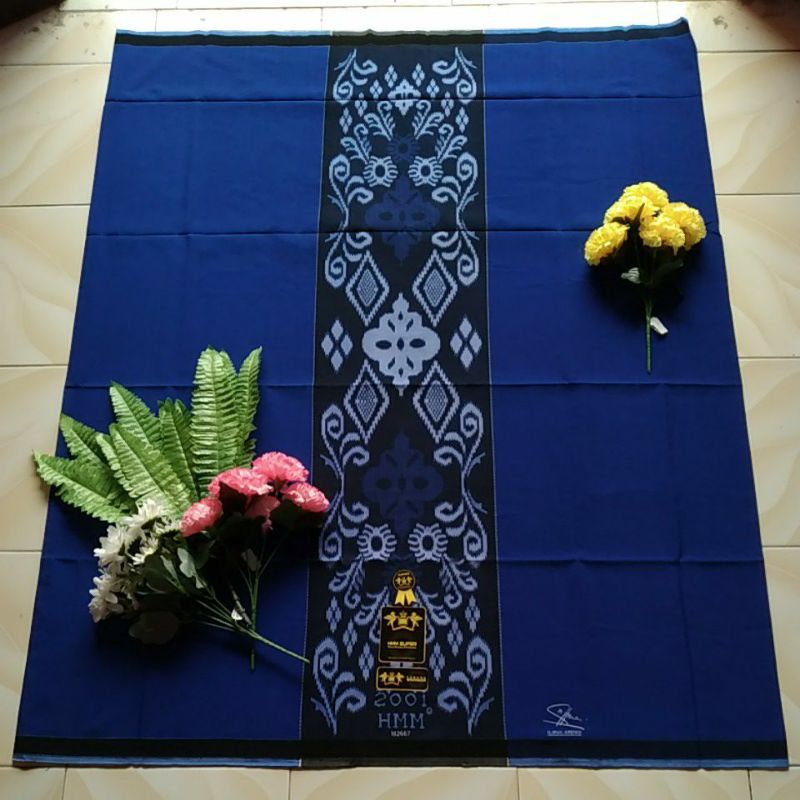 BISA COD / SARUNG HMM BIRU POLOS