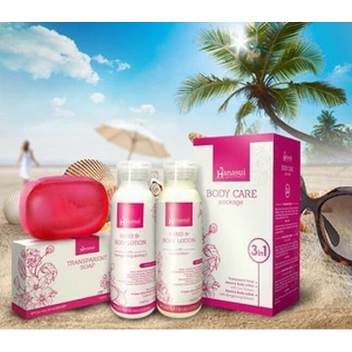 Paket Hanasui Body Care 3in1 / Paket Lotion Hanasui BPOM